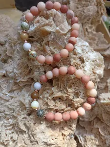 Dentriticky opál náramek na ruku 8 mm