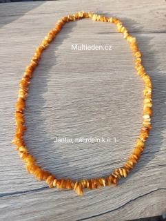 Jantarový náhrdelník světlí č:1.