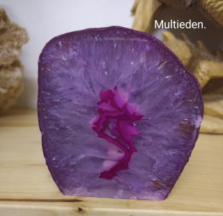 Achát růžový, řez základna 0,826 kg.