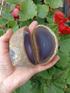 Achát natural geoda . N: 5.