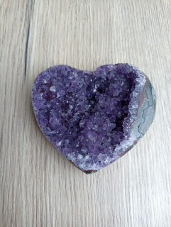 Ametystové srdce, originální kousek. Č:5 