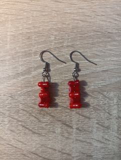 Náušnice Červený korál. 