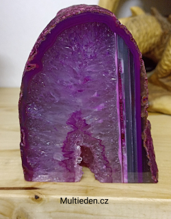 Achát růžový, řez základna 0,712 kg.