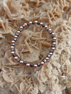 Náramek z Hematitu zlato černý 