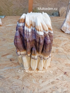 Aragonit -onyx věžička č:1 - 9 kg