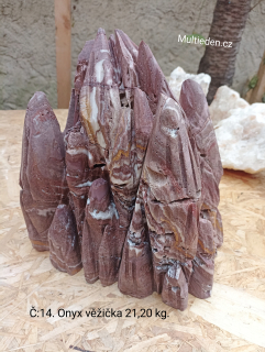 Aragonit -onyx věžička č:14. 21,2kg