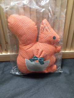 Polštářek veselá Veverka s bylinkami