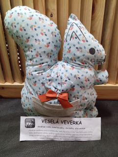 Polštářek veselá Veverka s bylinkami