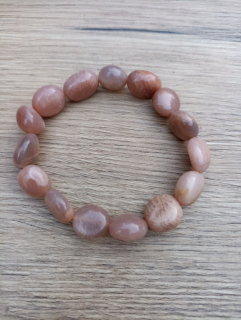 Náramek Měsíční kámen 15 mm.