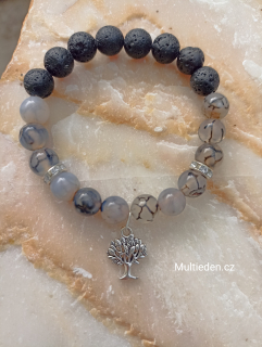 Dračí Achát  náramek na ruku c:2 