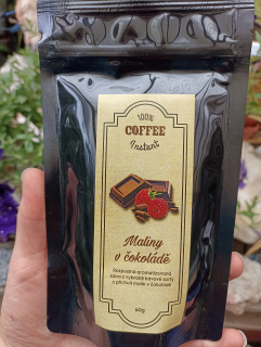 Káva instant Maliny v čokoládě