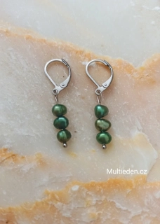 Říční perly náušnice 