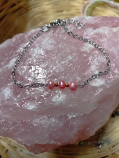 Náramek: Říční perly, v jemném provedení 