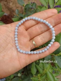 Angelit náramek 4 mm