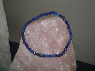 Lápis Lazuli náramek fasetovaný 4mm,- 1ks