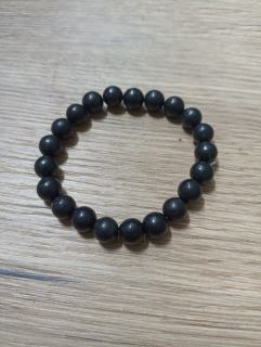 Šungit náramek na ruku 8 mm